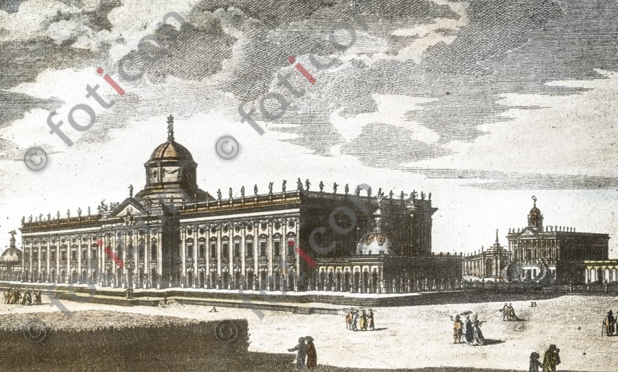 Das Neue Palais  ; The New Palace - Foto foticon-simon-fr-d-grosse-190-024.jpg | foticon.de - Bilddatenbank für Motive aus Geschichte und Kultur